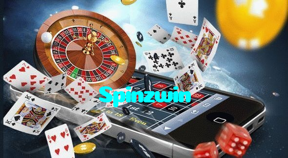 Spinzwin casino presented on mobile device in Pakistan with slots and live games